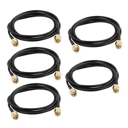 DealMux 1Pcs RG174 RP-SMA