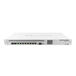 Router CCR1009-7G-1C-1S+ -9 núcleos, 1.2GHz, 2 GB RAM, 7x eth Gbps, 1x SFP, 1x SFP+.