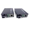 Elfcam - 2 Pack Convertidor Medios Gigabit Ethernet 10/100/1000M  1.25Gb Monomodo SC