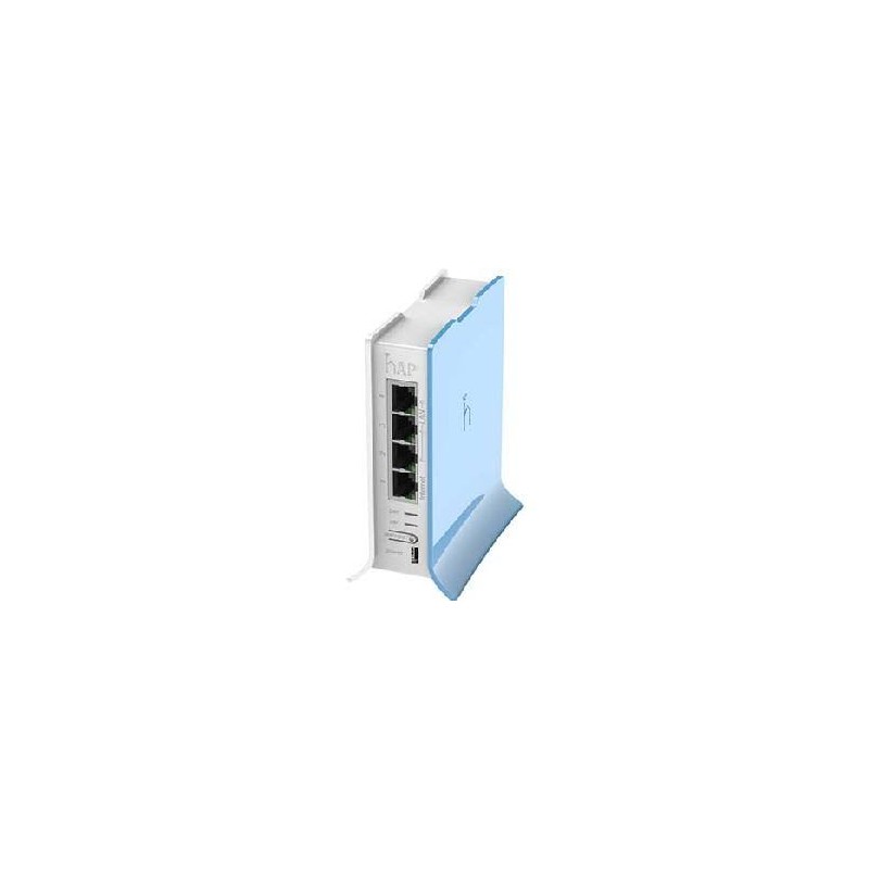 Mikrotik Hap lite Tower case RB/941-2nD-TC 4 puertos LAN, 2.4Ghz 802.11bgn wireless