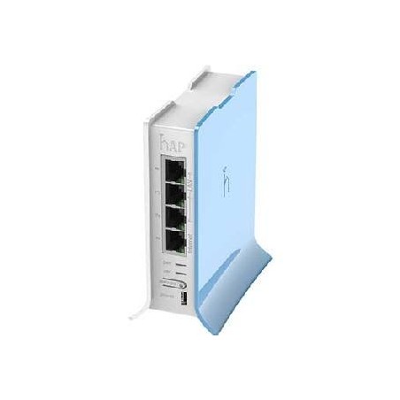 Mikrotik Hap lite Tower case RB/941-2nD-TC 4 puertos LAN, 2.4Ghz 802.11bgn wireless