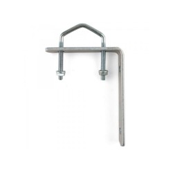 ESCUADRA SOPORTE PLATINA 2 TACOS PARED PARA MASTIL ANTENA TV