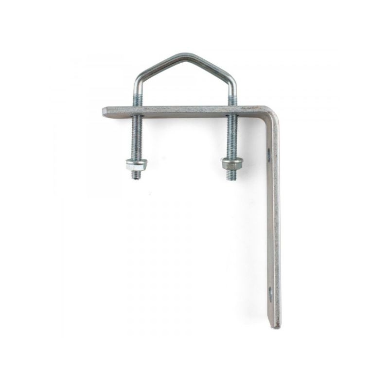 ESCUADRA SOPORTE PLATINA 2 TACOS PARED PARA MASTIL ANTENA TV