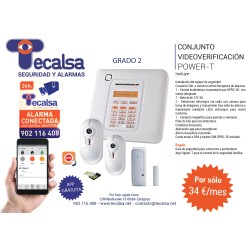 BASE131 ALARMA GRADO 2 - 2 CAMP+PIR - 1 PIR - 1 MAGNETO - CENT + TECLADO + MD 