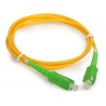 Latiguillo de fibra SC/APC - SC/APC 3mm, G657A2 monomodo, 2mts,color amarillo