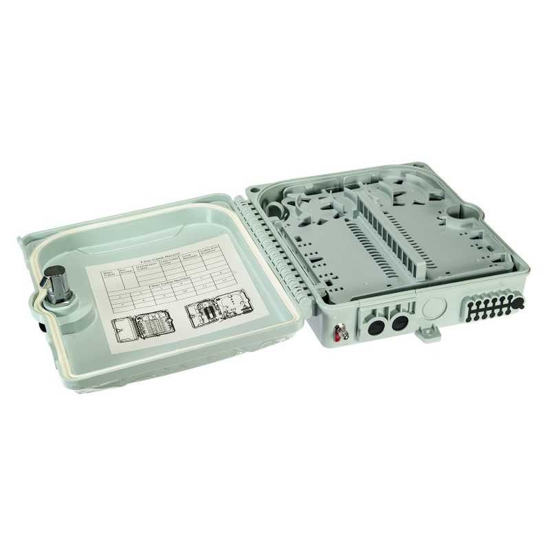 Caja para hasta 12 fusiones, de interior, 2E y 2S de 1