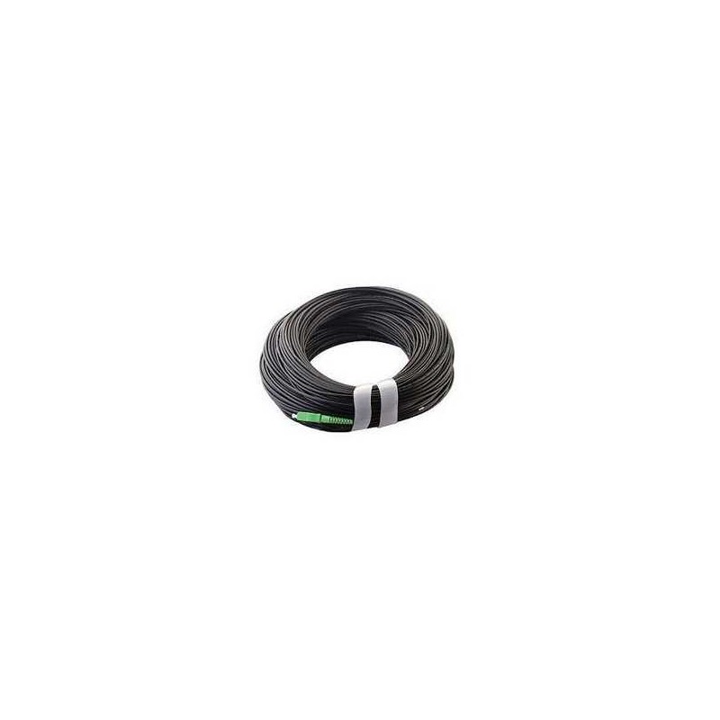 Pigtail de exterior, G657A2 SC/APC, 100mts, polietileno color negro