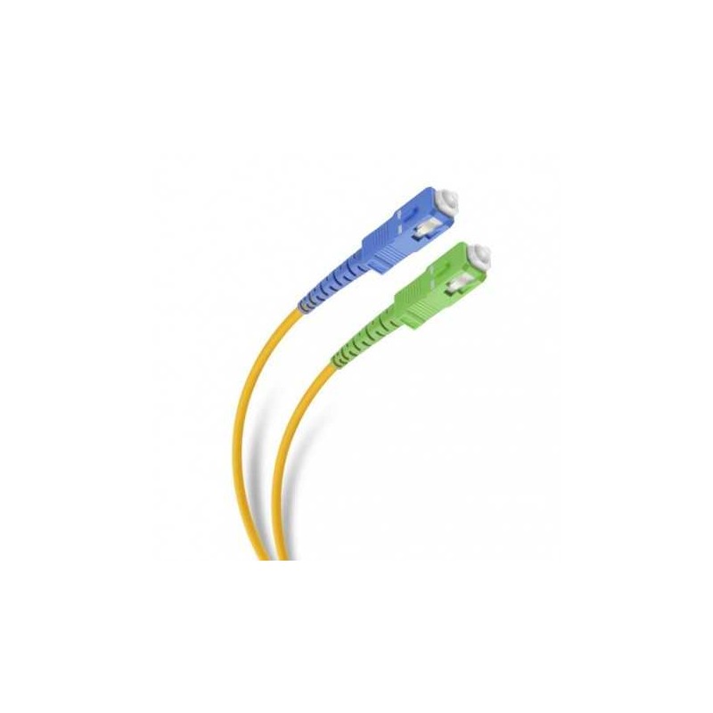 Latiguillo de fibra SC/APC - SC/UPC 3mm, G657A2 monomodo, 2mts,color amarillo