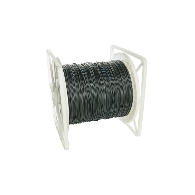 Bobina Fibra 1000M F G657A2 monomodo, LSZH, exterior (UV negro), 2.9mm, refuerzo de aramidas.