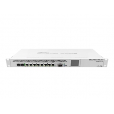 Cloud Core Router CCR1009-7G-1C-1S+ -9 núcleos, 1.2GHz, 2 GB RAM, 7x eth Gbps, 1x SFP, 1x SFP+.