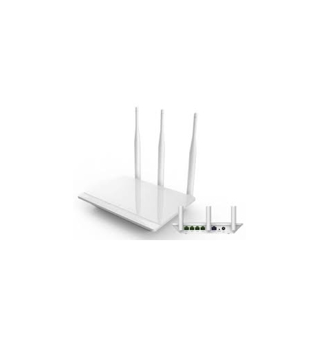 NJ3R Router Nucom 300 Mbps 4 Puertos 2.4 Ghz 3 antenas x 5 dbi soporta 64/128-bits WEP WPA/WPA2