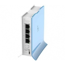1000136  Mikrotik Hap lite Tower case RB/941-2nD-TC 4 puertos LAN, 2.4Ghz 802.11bgn wireless
