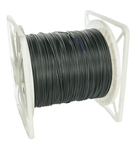 Cable 1F G657A2 monomodo, LSZH, para exterior (UV negro), 2.9mm, con refuerzo de aramidas. Bobinas d