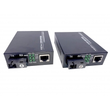 1000297 Elfcam - 2 Pack Convertidor Medios Gigabit Ethernet 10/100/1000M  1.25Gb Monomodo SC